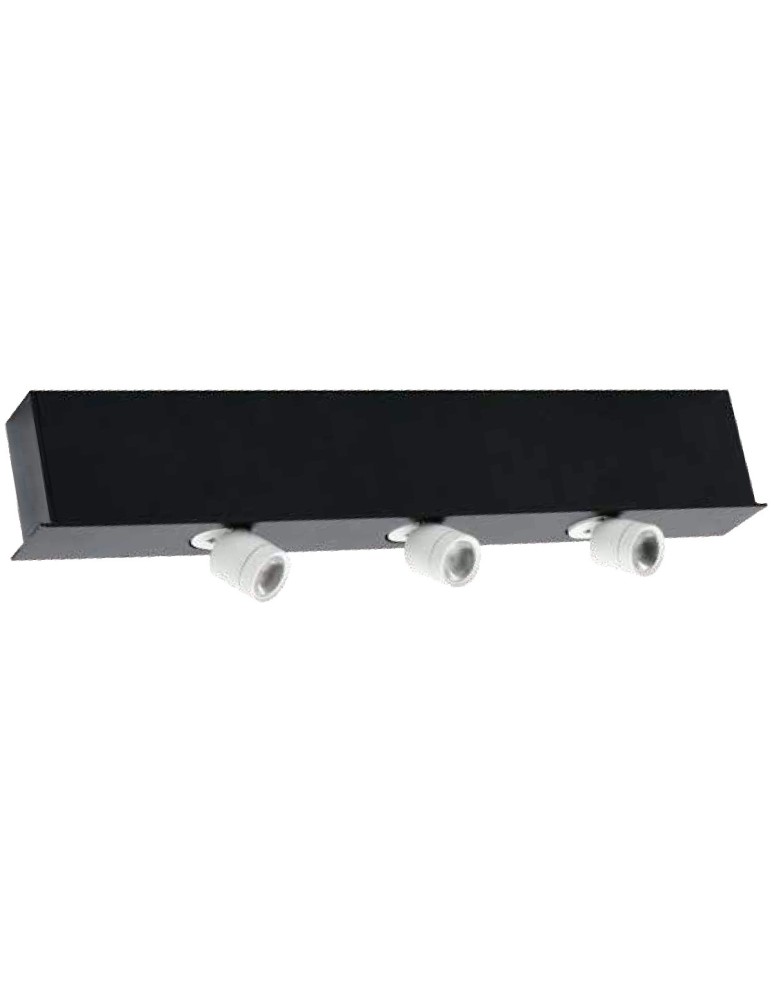 Magnetic rail lamps - Light Prestige Spot Bilbao 3 magnetic LED black LP-563-MAG-BK - product kolory-swiatla.pl 1