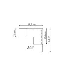 Accessories for magnetic busbars - Light Prestige Internal magnetic switch LP-553-MAG-BK - product 4