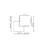Accessories for magnetic busbars - Light Prestige outdoor magnetic switch LP-554-MAG-BK - product 4