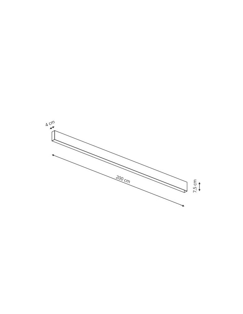 Magnetic rails - Light Prestige Magnetic system rail 2 m black LP-E020-MAG-BK - product kolory-swiatla.pl 4