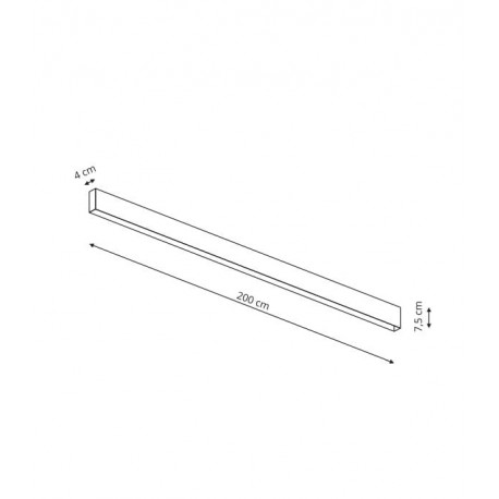 Light Prestige Szyna do systemu Magnetic 2 m czarny LP-E020-MAG-BK