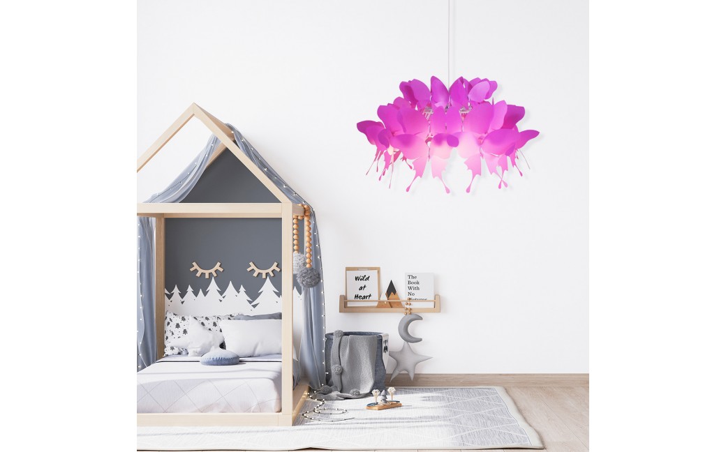 Light Prestige Farfalla 1 wisząca ciemny róż E27 ciemny róż LP-3439/1P dark pink