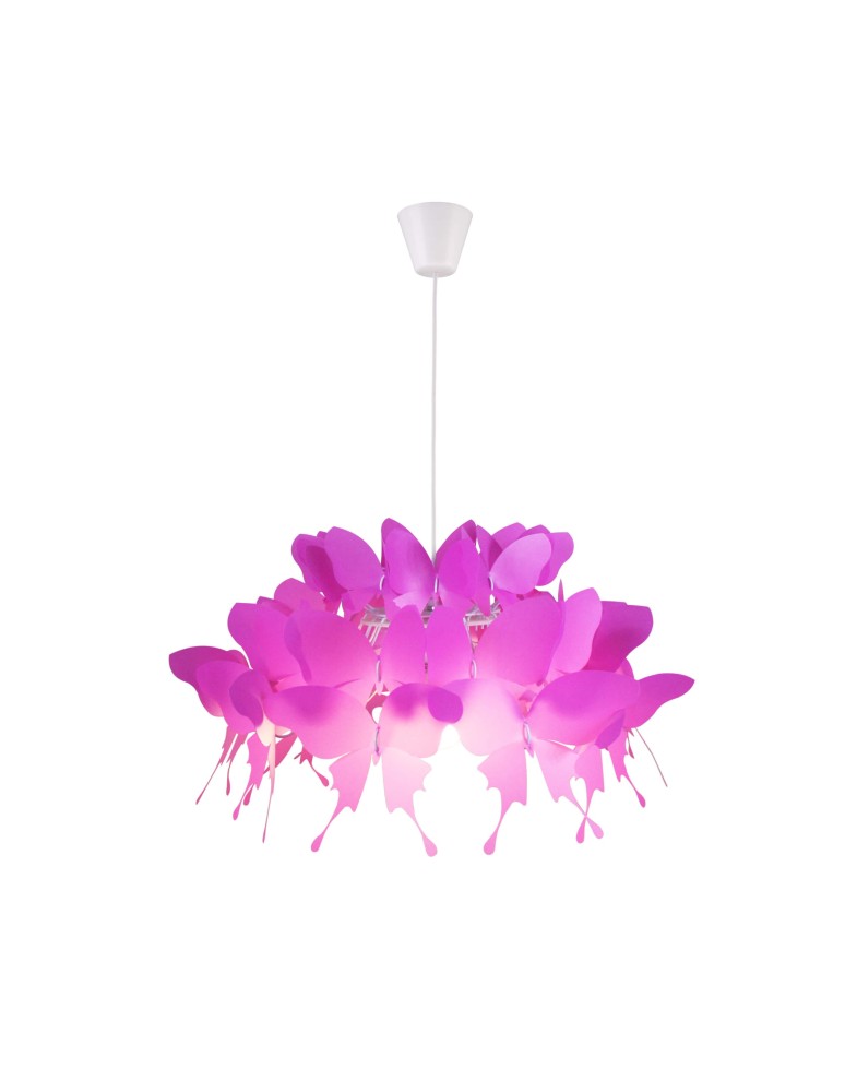 Children's pendant lamps - Light Prestige Farfalla 1 pendant dark pink E27 dark pink LP-3439/1P dark pink - product kolory-swiatla.pl 5