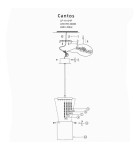 LED pendant lamps - Light Prestige Cantos 1 pendant LED transparent LP-1114/1P - product 4