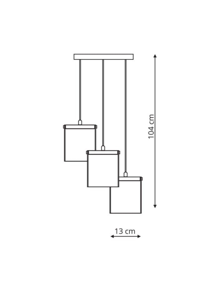 LED pendant lamps - Light Prestige Cantos 3 LED pendant LP-1114/3C - product kolory-swiatla.pl 3