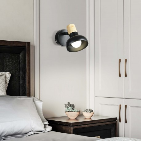 Light Prestige Arezzo kinkiet czarny E14 czarny LP-1420/1W BK