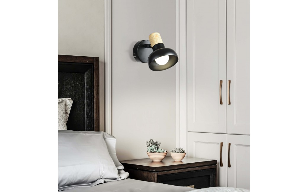 Light Prestige Arezzo kinkiet czarny E14 czarny LP-1420/1W BK