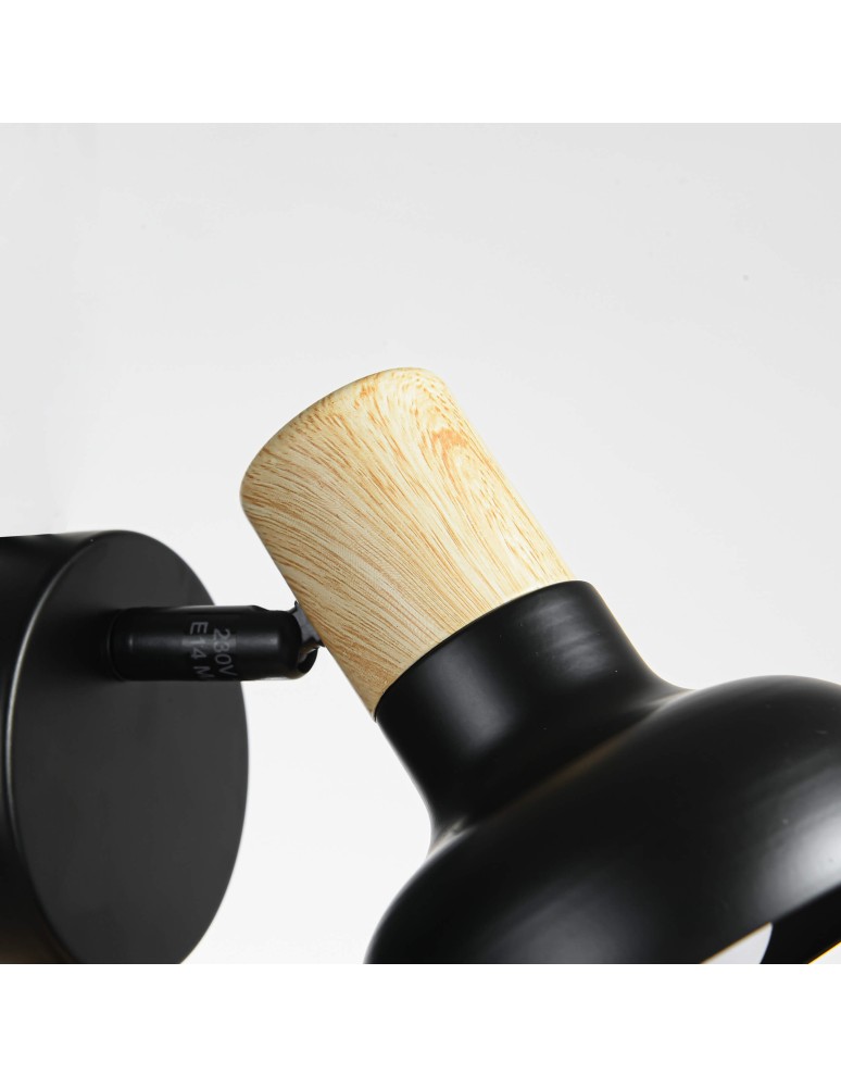 Wall lamps - Light Prestige Arezzo wall lamp black E14 black LP-1420/1W BK - product kolory-swiatla.pl 7