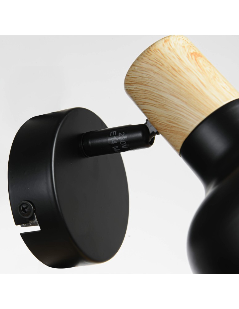 Wall lamps - Light Prestige Arezzo wall lamp black E14 black LP-1420/1W BK - product kolory-swiatla.pl 8