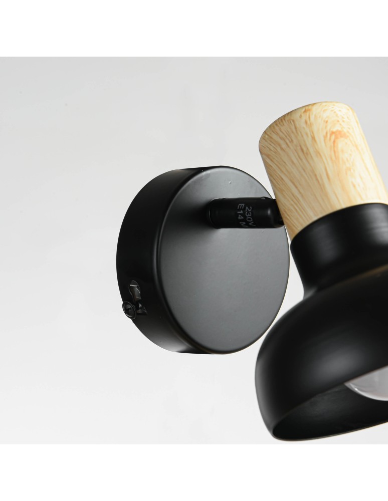 Wall lamps - Light Prestige Arezzo wall lamp black E14 black LP-1420/1W BK - product kolory-swiatla.pl 9