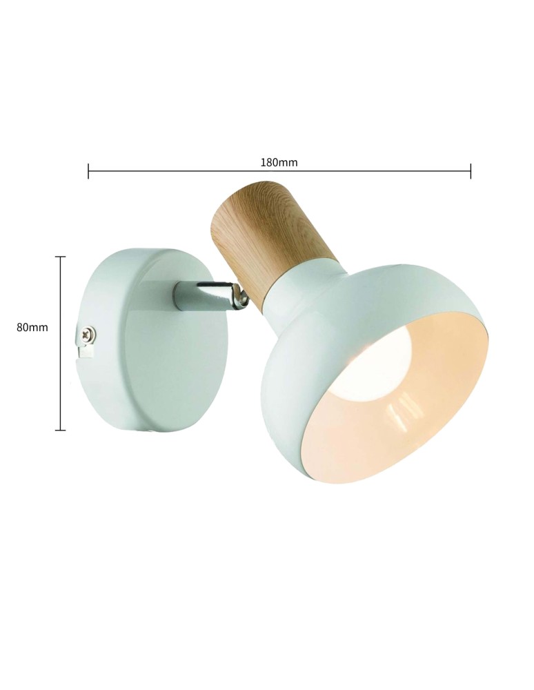 Wall lamps - Light Prestige Arezzo wall lamp white E14 white LP-1420/1W WH - product kolory-swiatla.pl 3