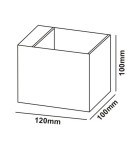 Minimalist wall lamps - Light Prestige Alaska wall lamp white G9 white LP-104/1W WH - product 4