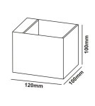 Minimalist wall lamps - Light Prestige Alaska wall lamp black G9 black LP-104/1W BK - product 5