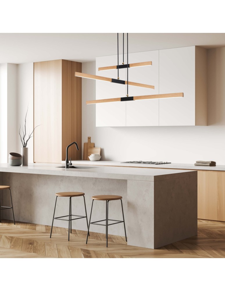 LED pendant lamps - Light Prestige Lugano 1 LED pendant brown/black LP-2828/1P -132 - product kolory-swiatla.pl 2