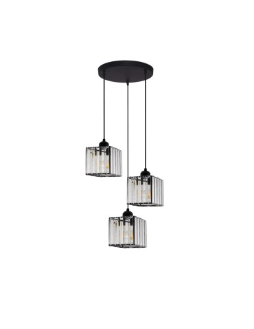 Light Prestige Galactico 3 talerz wisząca E27 czarny LP-2383/3P