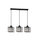 Pendant lamps on a strip - Light Prestige Galactico 3 pendant line E27 black LP-2383/3L - product 1