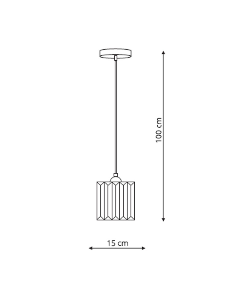Pendant lamps - Light Prestige Galactico 1 pendant E27 black LP-2383/1P - product kolory-swiatla.pl 3