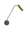 Light Prestige Futuro 1 gold/black wall lamp with GU10 black/gold extension arm LP-17001/1WL GD/BK