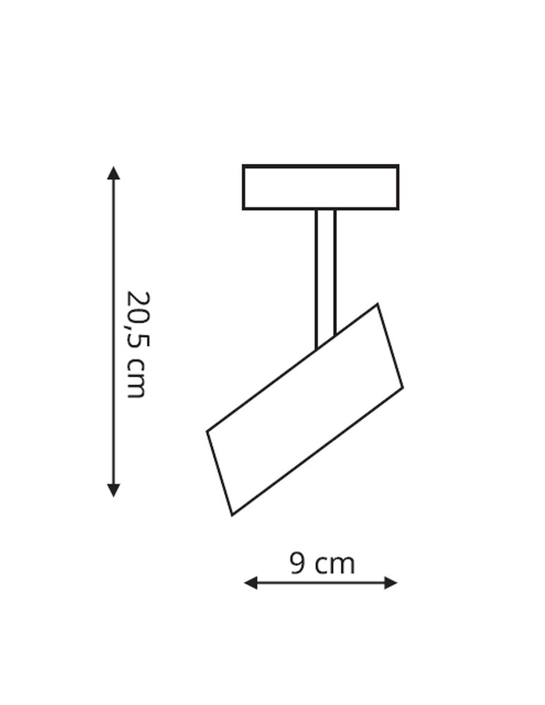 Adjustable wall lamps - Light Prestige Futuro 1 wall lamp gold/black GU10 black/gold LP-17001/1W GD/BK - product kolory-swiatla.pl 3