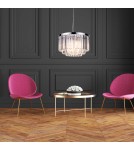 Glamour chandeliers - Light Prestige Vetro pendant E14 transparent LP-2910/5P - product 3