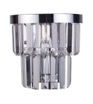 Glamour wall lamps - Light Prestige Vetro wall lamp E14 transparent/chrome LP-2910/1W - product 1