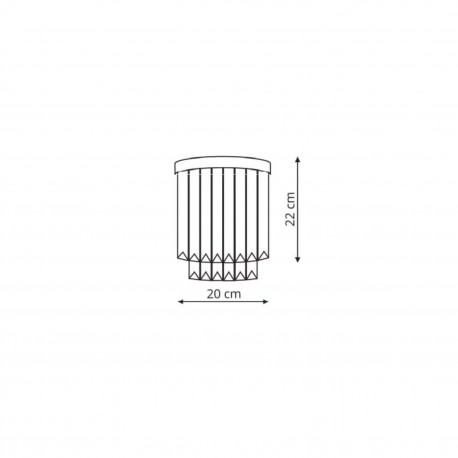 Light Prestige Vetro kinkiet E14 transparentny/chrom LP-2910/1W