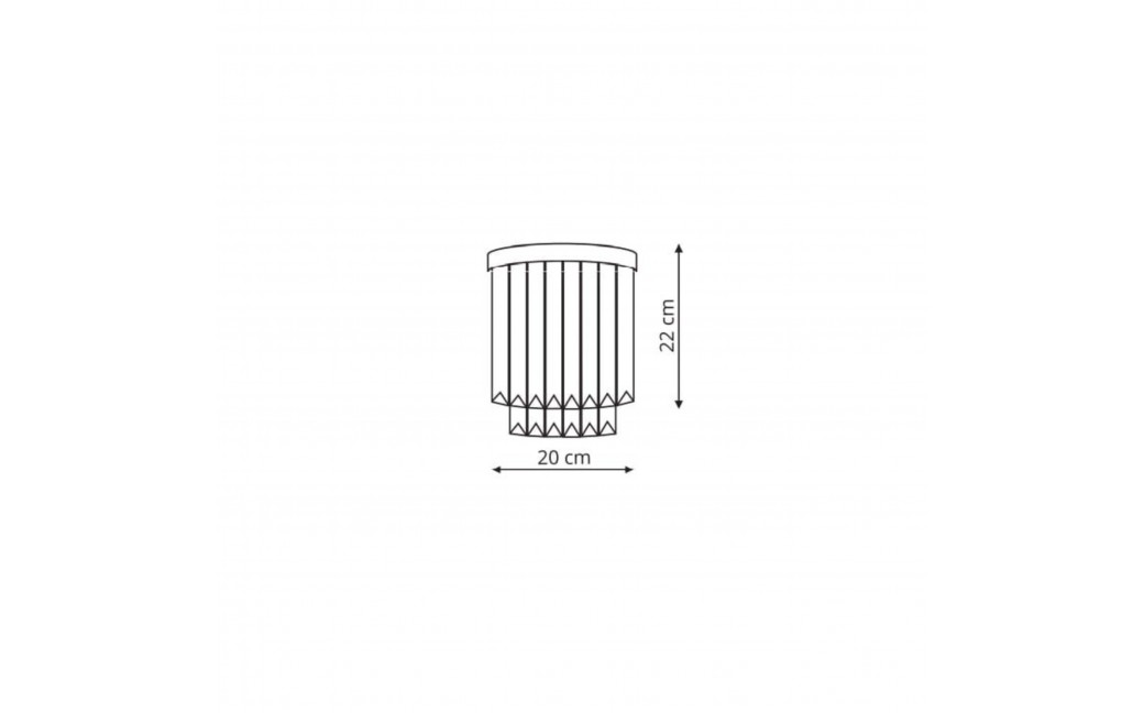 Light Prestige Vetro kinkiet E14 transparentny/chrom LP-2910/1W