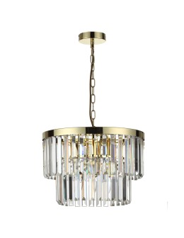 Light Prestige Vetro pendant lamp antique gold LP-2910/5P AGD 5xE14 antique gold