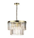 Glamour chandeliers - Light Prestige Vetro pendant lamp antique gold LP-2910/5P AGD 5xE14 antique gold - product 4