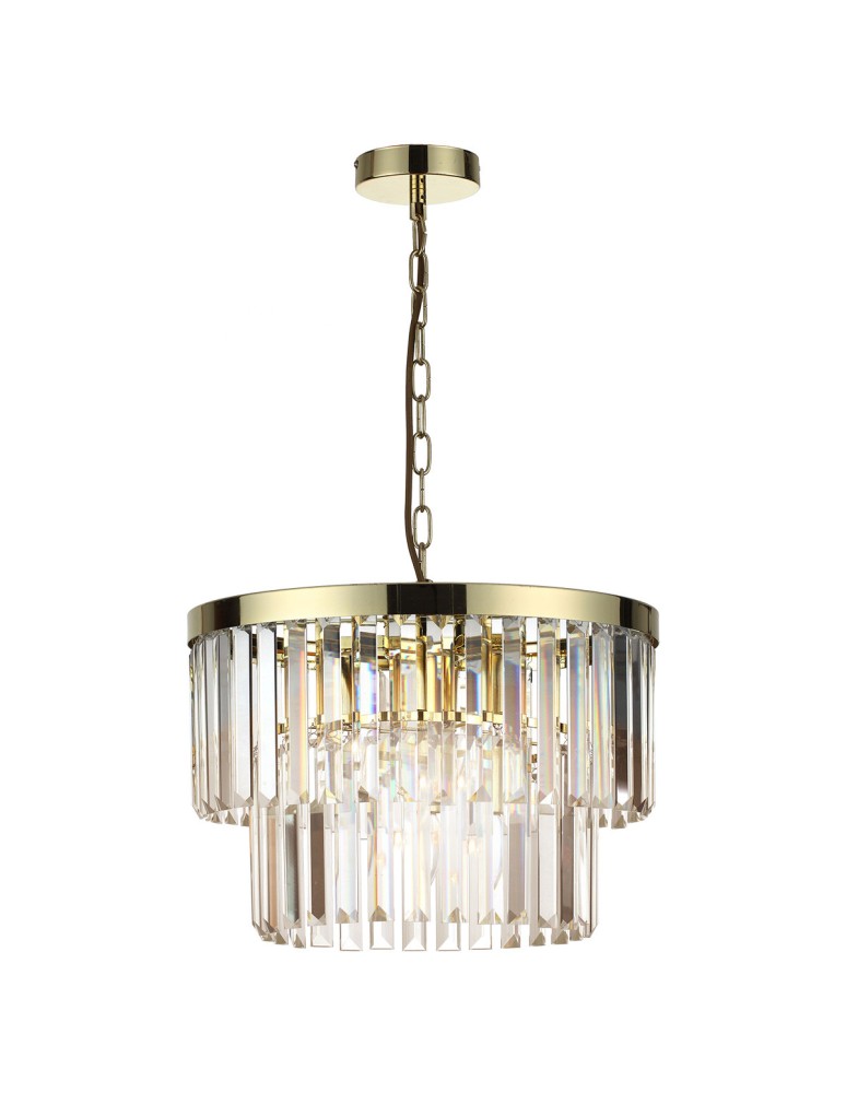 Glamour chandeliers - Light Prestige Vetro pendant lamp antique gold LP-2910/5P AGD 5xE14 antique gold - product kolory-swiatla.pl 4