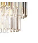 Glamour chandeliers - Light Prestige Vetro pendant lamp antique gold LP-2910/5P AGD 5xE14 antique gold - product 5