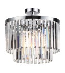 Ceiling lamps with crystals - Light Prestige Vetro plafond E14 transparent/chrome LP-2910/4C - product 1