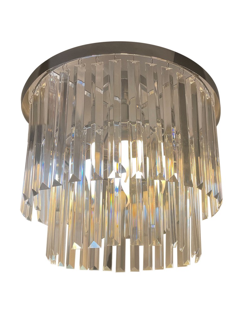 Ceiling lamps with crystals - Light Prestige Vetro plafond E14 transparent/chrome LP-2910/4C - product kolory-swiatla.pl 3