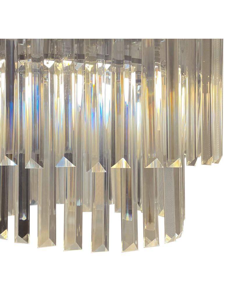 Ceiling lamps with crystals - Light Prestige Vetro plafond E14 transparent/chrome LP-2910/4C - product kolory-swiatla.pl 4