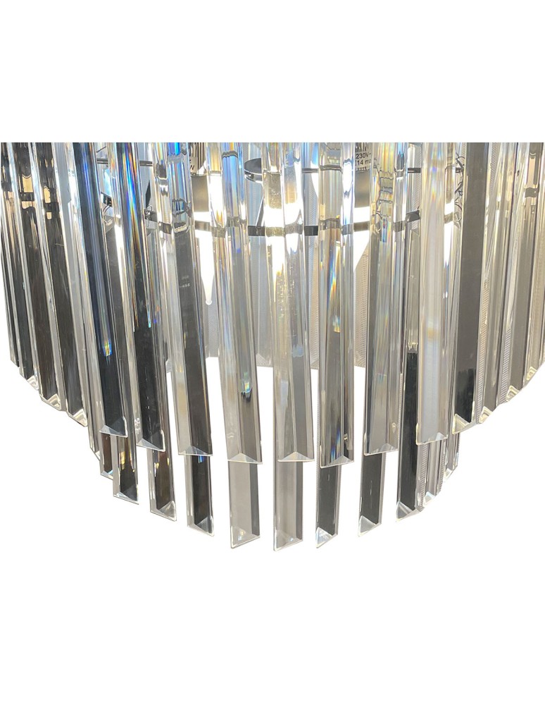 Ceiling lamps with crystals - Light Prestige Vetro plafond E14 transparent/chrome LP-2910/4C - product kolory-swiatla.pl 5