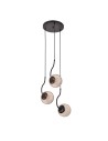View Light Prestige Hook 3 pendant black E27 black/amber lampshade LP-125/3P BK