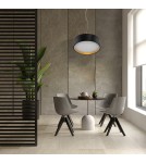 LED pendant lamps - Light Prestige Hudson pendant lamp black/gold LP-043/1P BK/GD 1xLED black/gold - product 2