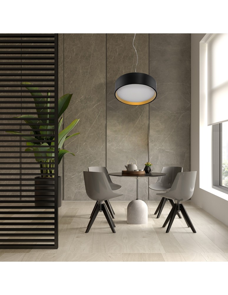 LED pendant lamps - Light Prestige Hudson pendant lamp black/gold LP-043/1P BK/GD 1xLED black/gold - product kolory-swiatla.pl 2