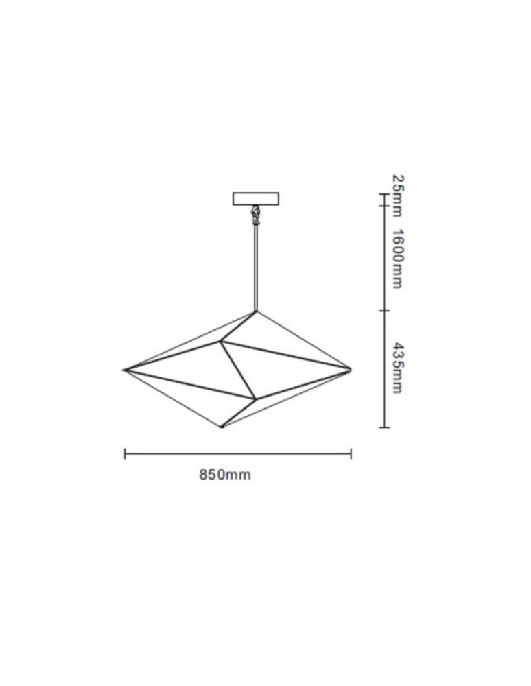 Pendant lamps - Light Prestige Constellation horizontal pendant G9 black / smoke LP-056/1P BK - product kolory-swiatla.pl 6