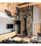 Pendant lamps - Light Prestige Constellation vertical pendant G9 black / smoke LP-055/1P BK - product 2