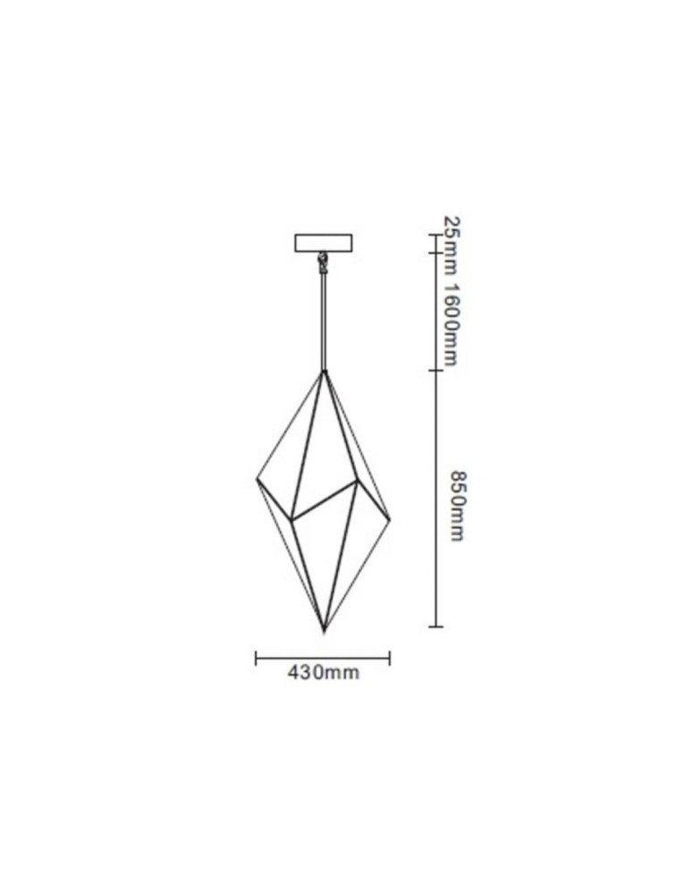 Pendant lamps - Light Prestige Constellation vertical pendant G9 black / smoke LP-055/1P BK - product kolory-swiatla.pl 6