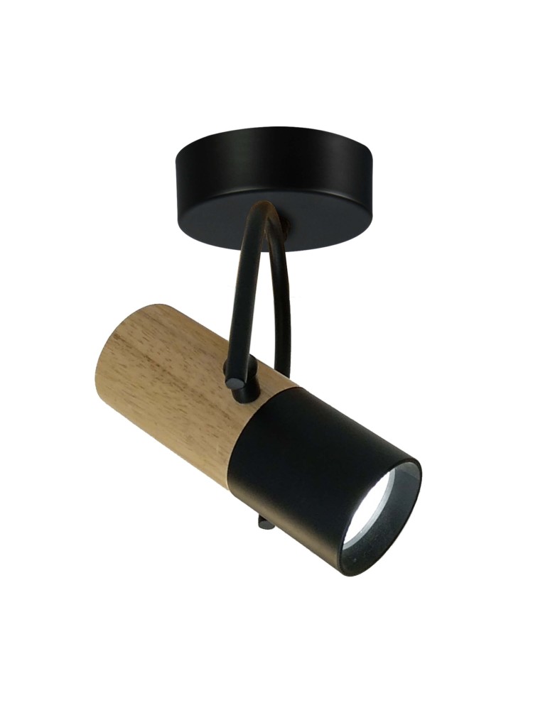 Wall lamps - Light Prestige Bovino wall lamp GU10 black/brown LP-1111/1W - product kolory-swiatla.pl 1