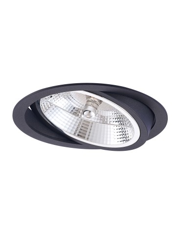 Light Prestige Nero flush mounted movable black GU10 black LP-4424/1RS BK movable eyelet