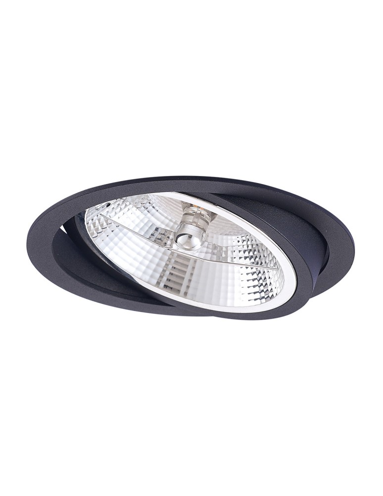 Round flush-mounted lamps - Light Prestige Nero flush mounted movable black GU10 black LP-4424/1RS BK movable eyelet - product kolory-swiatla.pl 1