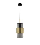 Pendant lamps - Light Prestige Miele pendant lamp E27 1x40W smoke/gold LP-866/1P L SM/GD - product 1