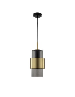 Light Prestige Miele Lampa wisząca E27 1x40W dymny/złoty LP-866/1P L SM/GD