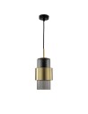 Light Prestige Miele Lampa wisząca E27 1x40W dymny/złoty LP-866/1P L SM/GD