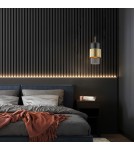 Pendant lamps - Light Prestige Miele pendant lamp E27 1x40W smoke/gold LP-866/1P L SM/GD - product 3