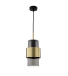 Pendant lamps - Light Prestige Miele pendant lamp E27 1x40W smoke/gold LP-866/1P L SM/GD - product 4