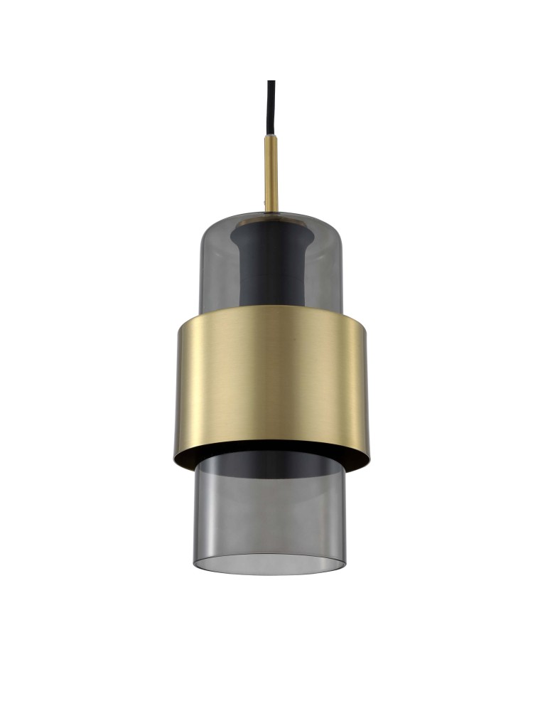 Pendant lamps - Light Prestige Miele pendant lamp E27 1x40W smoke/gold LP-866/1P L SM/GD - product kolory-swiatla.pl 6